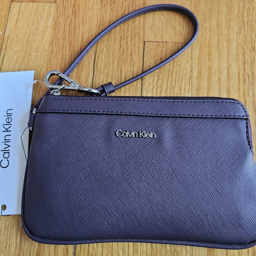 Calvin Klein Wristlet. Purple. Brand New